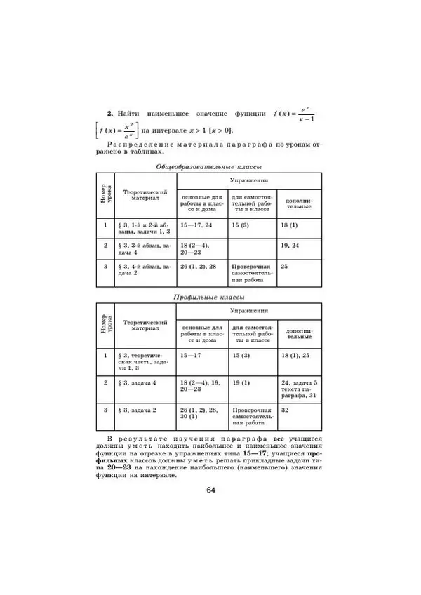 Мария Ткачева - Изучение алгебры и начал математического анализа в 11 классе. Книга для учителя - Страница № 66
