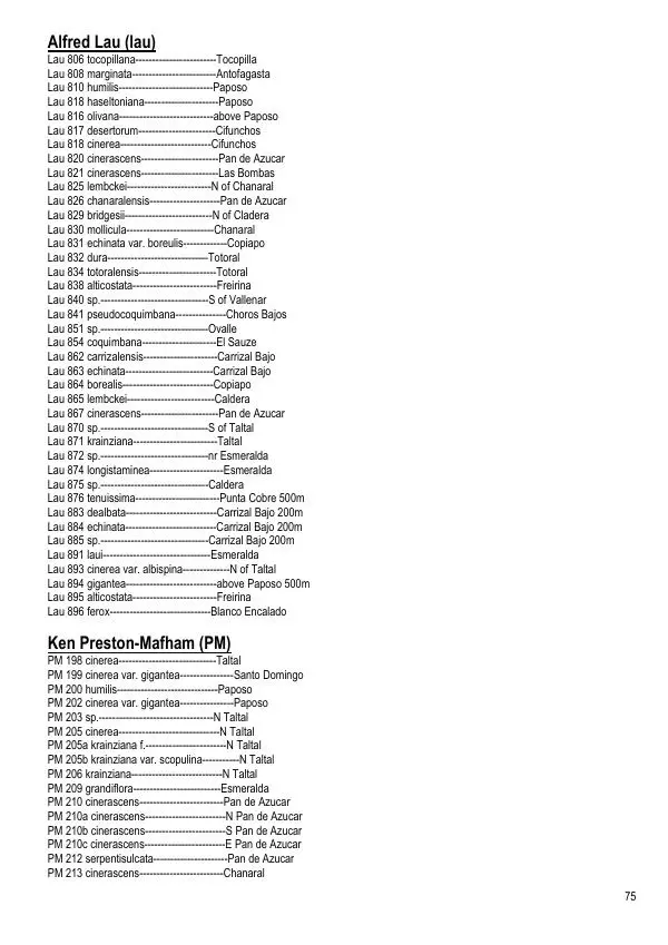 Грэм Чарльз - Копьяпоа — Copiapoa - Страница № 75 Грэм Чарльз - Копьяпоа — Copiapoa - Страница № 75