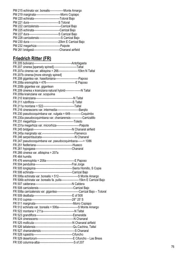Грэм Чарльз - Копьяпоа — Copiapoa - Страница № 76 Грэм Чарльз - Копьяпоа — Copiapoa - Страница № 76