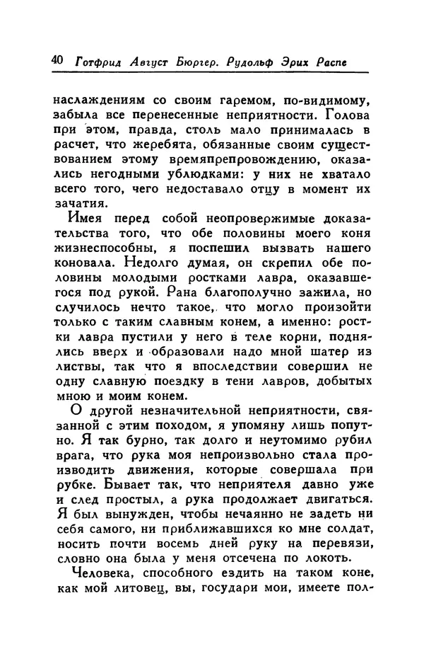 Готфрид Бюргер - Удивительные путешествия на суше и на море, военные походы и веселые приключения Барона Фон Мюнхгаузена, о которых он обычно рассказывает за бутылкой в кругу своих друзей - Страница № 40