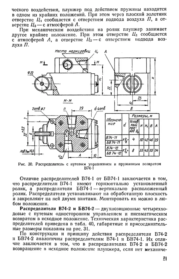 Михаил Бавельский - Справочник по пневмоприводу и пневмоавтоматике деревообрабатывающего оборудования - Страница № 71