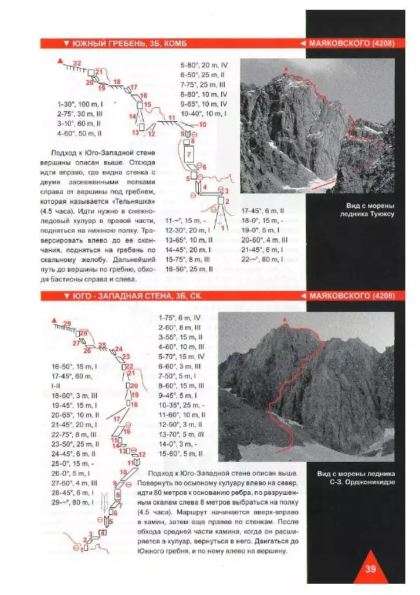 Д. Урубко - Вершины Малоалматинского Ущелья (Спортивные альпинистские маршруты на некоторые вершины Мало-Алматинского отрога района Туюксу) - Страница № 41