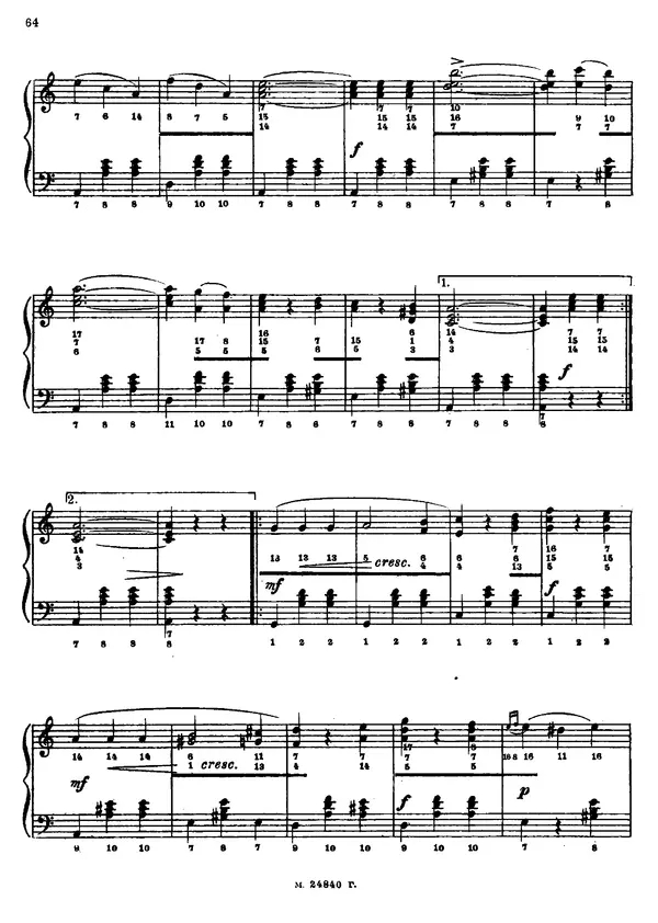 Георгий Тышкевич - Самоучитель игры на двухрядной гармонике (русского или немецкого строя) - Страница № 64