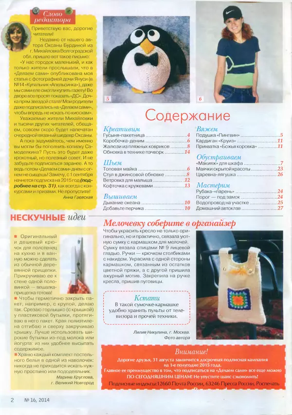  журнал «Делаем сами» (Толока) - Делаем сами 2014 №16(325) - Страница № 2