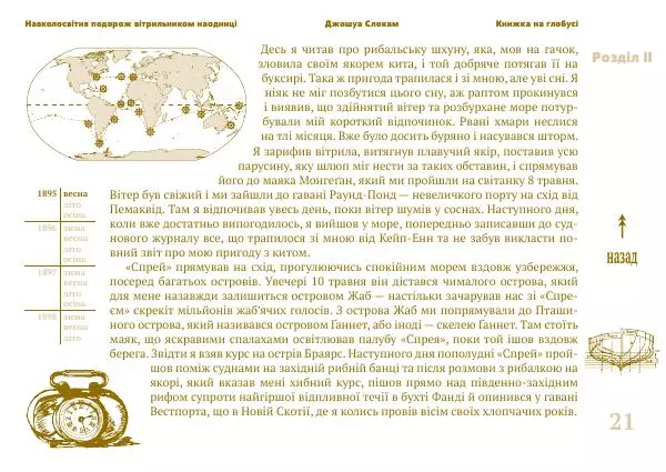 Джошуа Слокам - Навколосвітня подорож вітрильником наодинці - Страница № 21