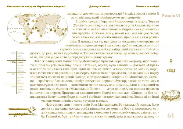 Джошуа Слокам - Навколосвітня подорож вітрильником наодинці - Страница № 61