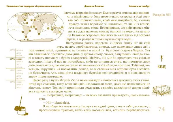 Джошуа Слокам - Навколосвітня подорож вітрильником наодинці - Страница № 74