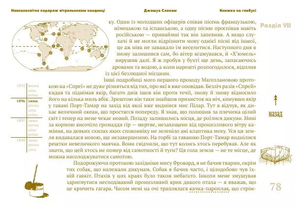 Джошуа Слокам - Навколосвітня подорож вітрильником наодинці - Страница № 78