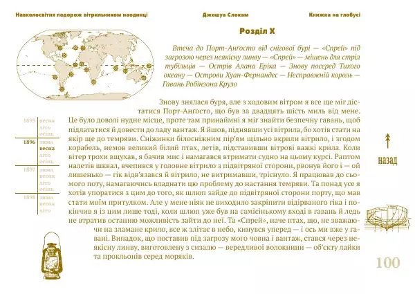 Джошуа Слокам - Навколосвітня подорож вітрильником наодинці - Страница № 100