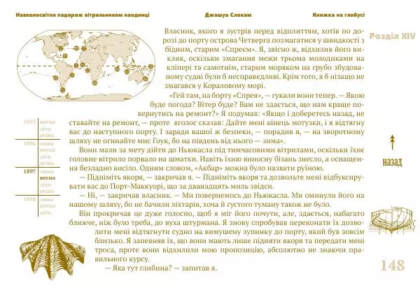 Джошуа Слокам - Навколосвітня подорож вітрильником наодинці - Страница № 148