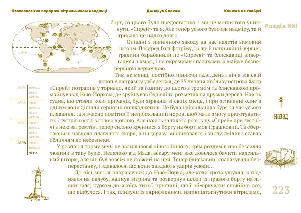 Джошуа Слокам - Навколосвітня подорож вітрильником наодинці - Страница № 223