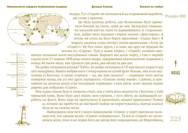 Джошуа Слокам - Навколосвітня подорож вітрильником наодинці - Страница № 225