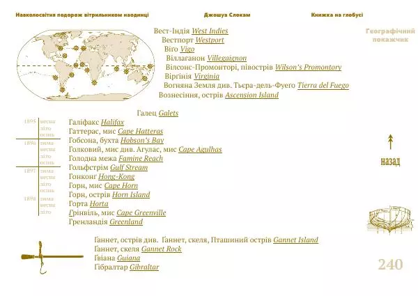 Джошуа Слокам - Навколосвітня подорож вітрильником наодинці - Страница № 240