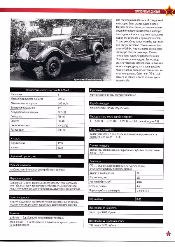  журнал «Автолегенды СССР» - ГАЗ-61 - Страница № 13