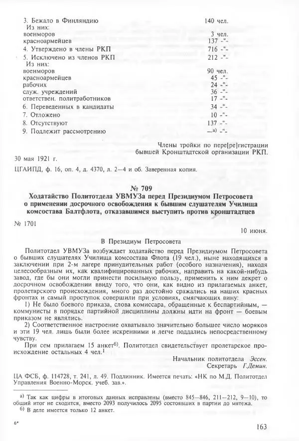 Сборник документов - Кронштадская трагедия 1921 года. Документы. В 2-х томах. Том 2 - Страница № 167 Сборник документов - Кронштадская трагедия 1921 года. Документы. В 2-х томах. Том 2 - Страница № 167