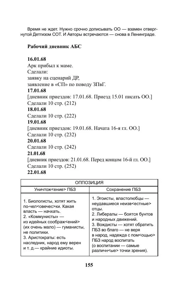 Виктор Курильский - Стругацкие. Материалы к исследованию: письма, рабочие дневники. 1967-1971 гг. - Страница № 156