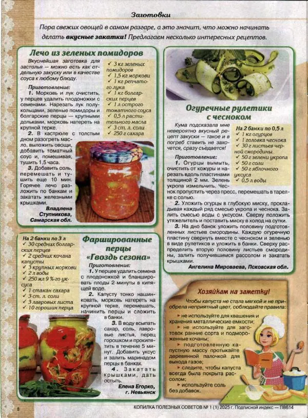  журнал «Копилка полезных советов» - Копилка полезных советов 2025 №1(1) - Страница № 8