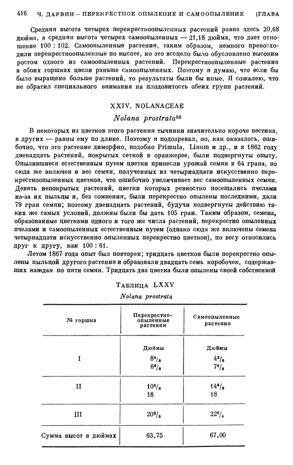 Чарльз Дарвин - Собрание сочинений в 9 томах. Том 6. Опыление орхидей насекомыми. Перекрестное опыление и самоопыление - Страница № 416