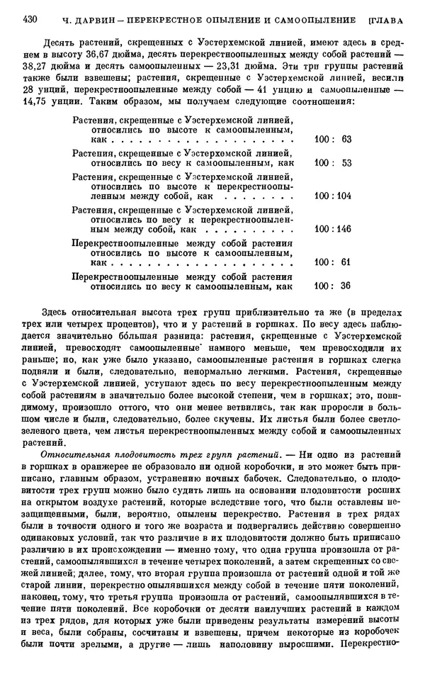 Чарльз Дарвин - Собрание сочинений в 9 томах. Том 6. Опыление орхидей насекомыми. Перекрестное опыление и самоопыление - Страница № 430