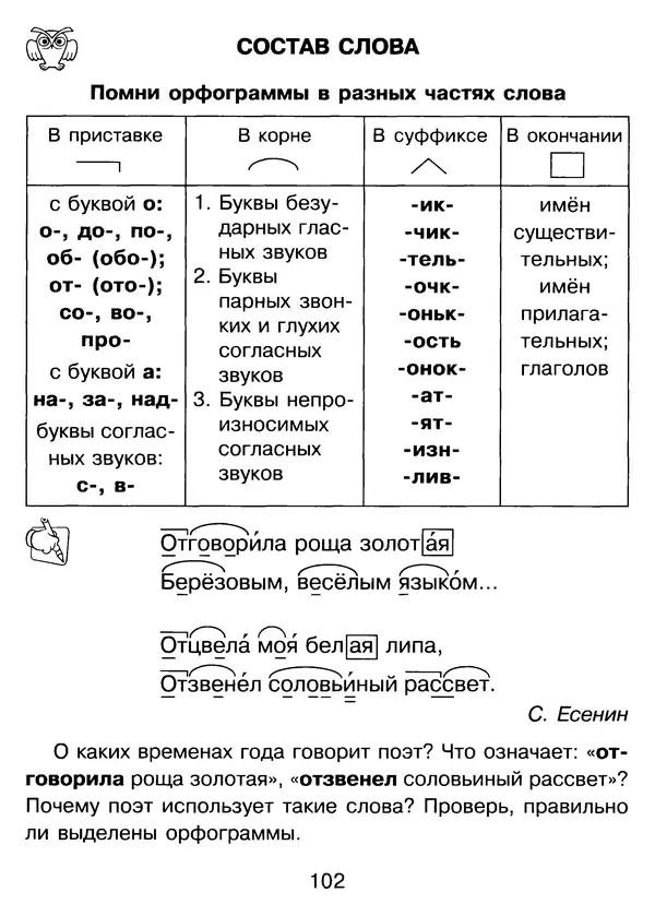 Валентина Шукейло - Справочник школьника по русскому языку 1-4 классы  - Страница № 103
