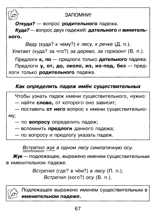 Валентина Шукейло - Справочник школьника по русскому языку 1-4 классы  - Страница № 68