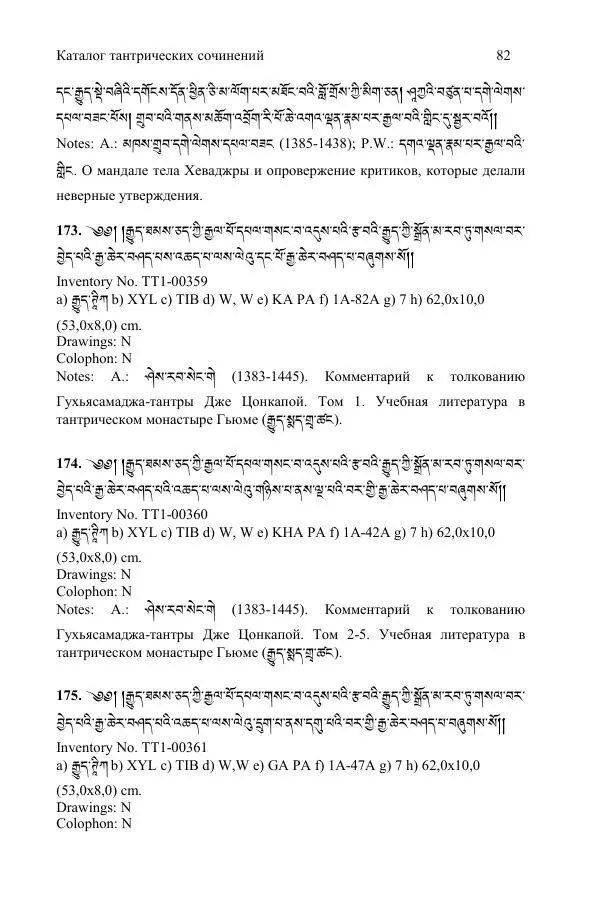 Коллектив авторов - Каталог тибетских тантрических сочинений: ИМБТ СО РАН - Страница № 82 Коллектив авторов - Каталог тибетских тантрических сочинений: ИМБТ СО РАН - Страница № 82