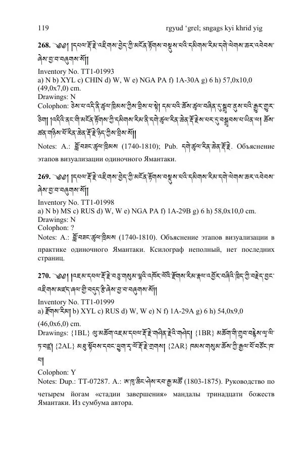 Коллектив авторов - Каталог тибетских тантрических сочинений: ИМБТ СО РАН - Страница № 119 Коллектив авторов - Каталог тибетских тантрических сочинений: ИМБТ СО РАН - Страница № 119