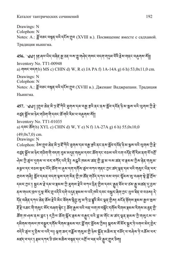 Коллектив авторов - Каталог тибетских тантрических сочинений: ИМБТ СО РАН - Страница № 192 Коллектив авторов - Каталог тибетских тантрических сочинений: ИМБТ СО РАН - Страница № 192