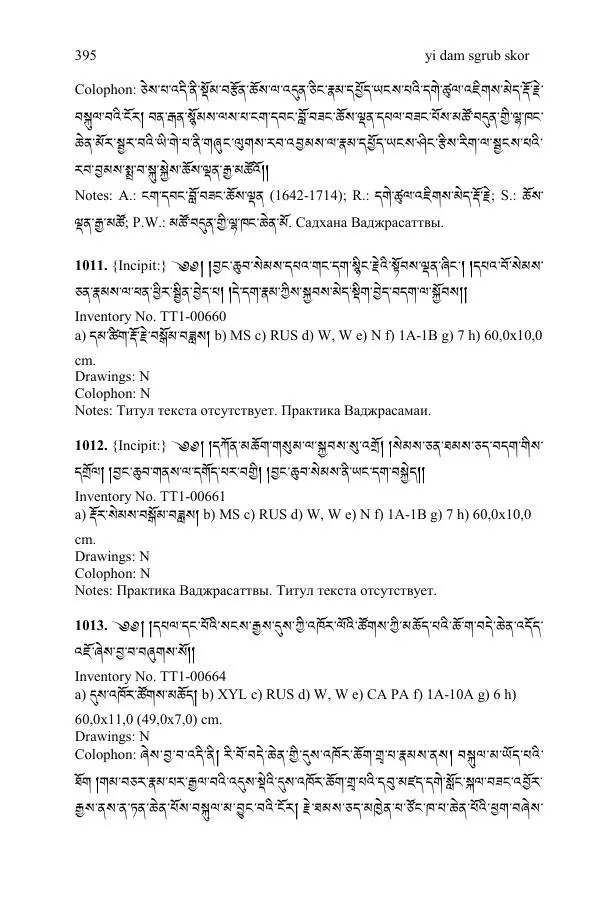 Коллектив авторов - Каталог тибетских тантрических сочинений: ИМБТ СО РАН - Страница № 395 Коллектив авторов - Каталог тибетских тантрических сочинений: ИМБТ СО РАН - Страница № 395