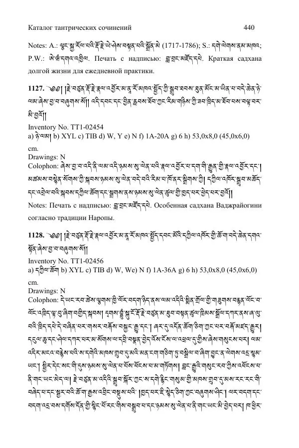 Коллектив авторов - Каталог тибетских тантрических сочинений: ИМБТ СО РАН - Страница № 440 Коллектив авторов - Каталог тибетских тантрических сочинений: ИМБТ СО РАН - Страница № 440