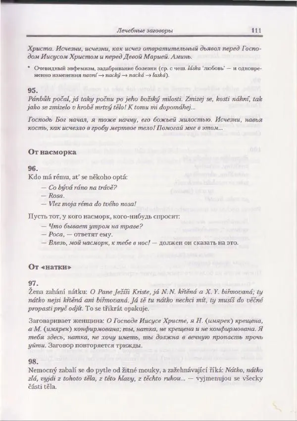 Е Вельмезова - Чешские заговоры. Исследования и тексты - Страница № 105