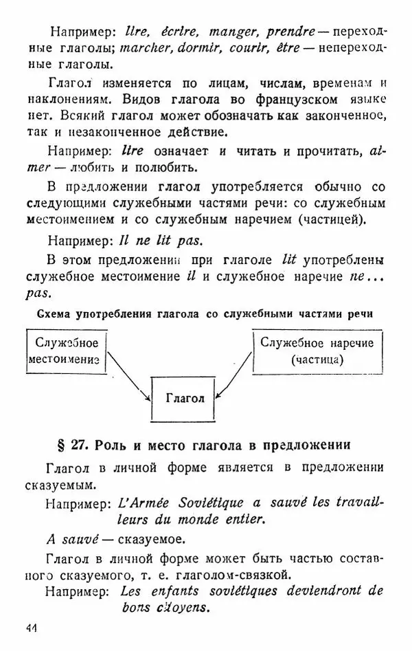 В. Цетлин - Краткий грамматический справочник фразцузского языка для семилетней школы - Страница № 45