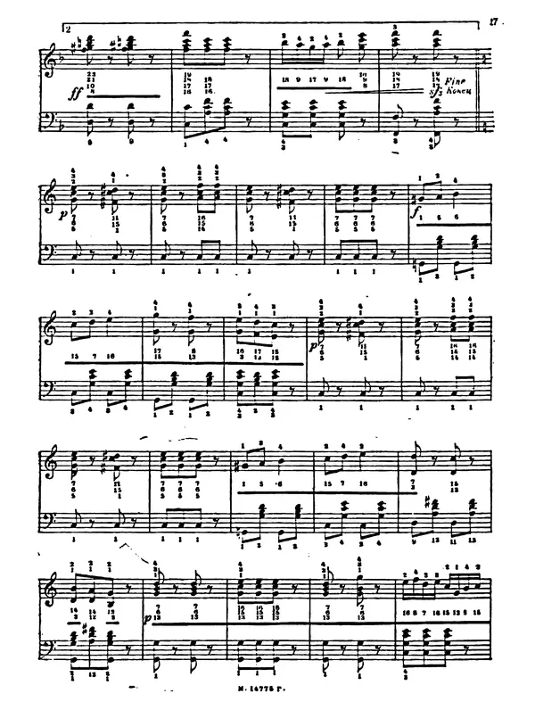 А. Новосельский - Сборник песен, танцев и маршей по нотной и цифровой системам - Страница № 17