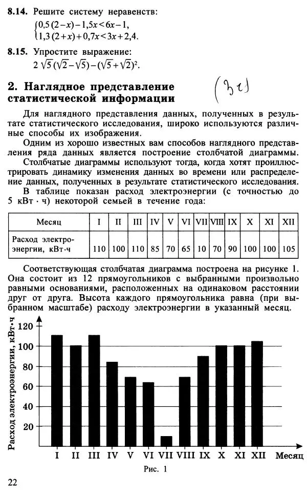 Юрий Макарычев - Алгебра : Элементы статистики и теории вероятностей : Учебное пособие для учащихся 7-9 классов общеобразовательных учреждений - Страница № 23 Юрий Макарычев - Алгебра : Элементы статистики и теории вероятностей : Учебное пособие для учащихся 7-9 классов общеобразовательных учреждений - Страница № 23