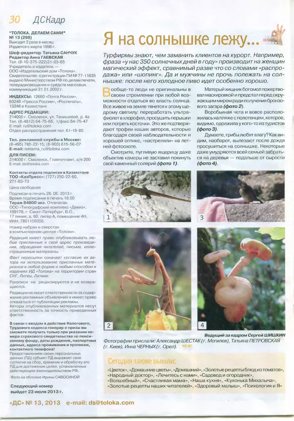  журнал «Делаем сами» (Толока) - Делаем сами 2013 №13(298) - Страница № 27