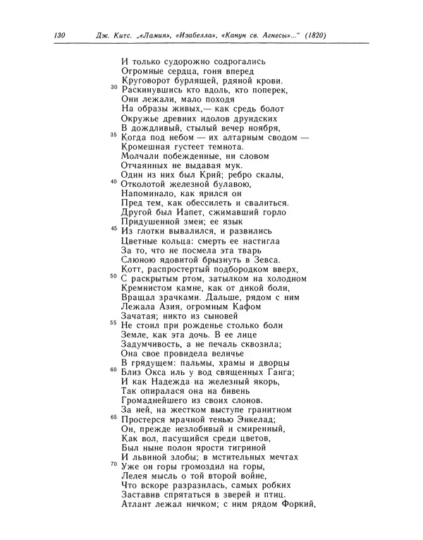 Джон Китс - Стихотворения. Ламия, Изабелла, Канун св. Агнессы и другие стихи - Страница № 131