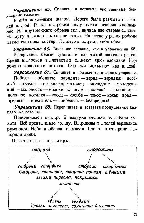 В. Поляков - Русский язык. Учебния для 3 класс начальной школы - Страница № 21