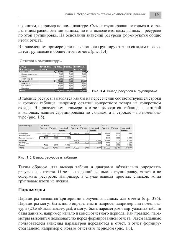 Елена Хрусталева - Разработка сложных отчетов в 1С:Предприятии 8. Система компоновки данных - Страница № 15