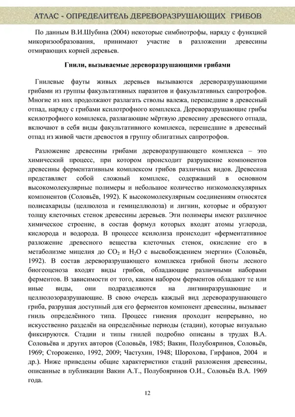  Коллектив авторов - Атлас-определитель дереворазрушающих грибов лесов Русской равнины - Страница № 14