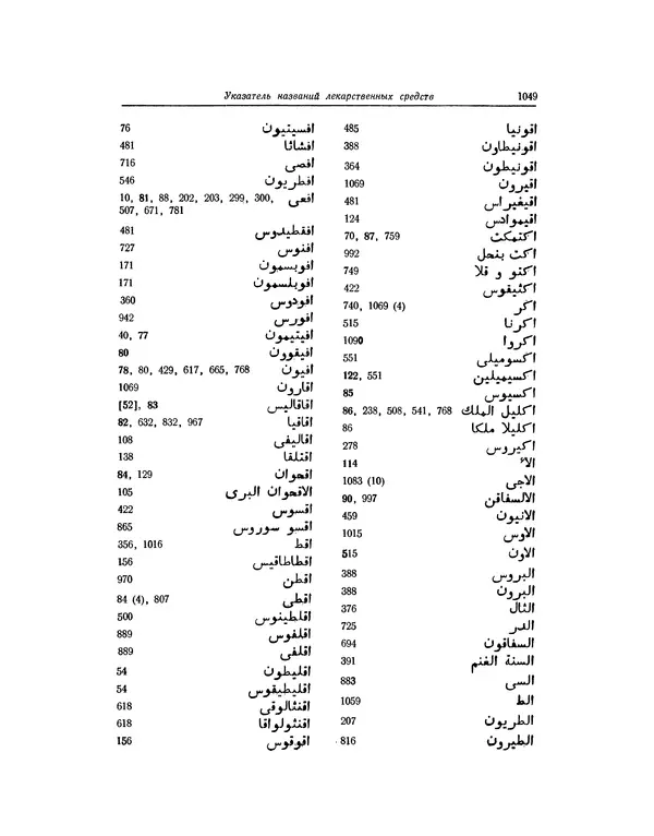 Абу-р-Райхан Мухаммед Бируни - Фармакогнозия в медицине - Страница № 1051