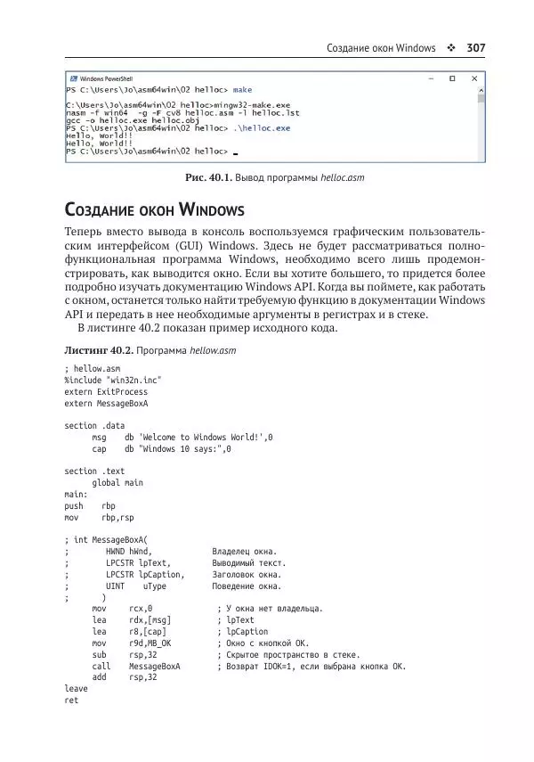 Йо Гуй - Программирование на ассемблере х64. От начального уровня до профессионального использования AVX - Страница № 308
