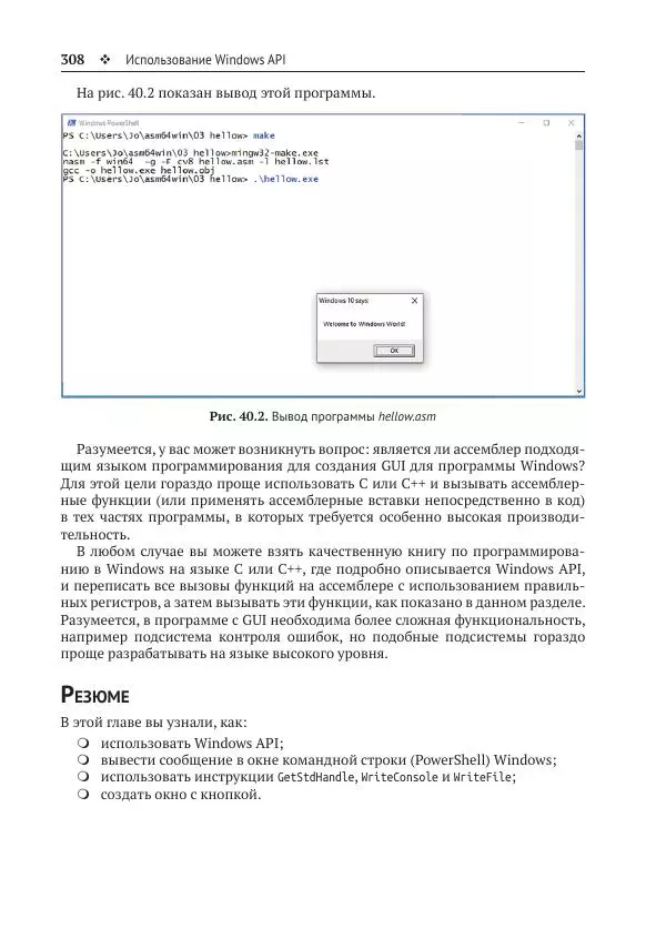 Йо Гуй - Программирование на ассемблере х64. От начального уровня до профессионального использования AVX - Страница № 309