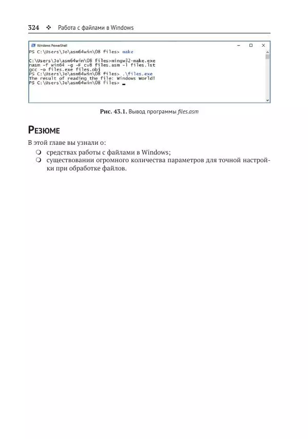 Йо Гуй - Программирование на ассемблере х64. От начального уровня до профессионального использования AVX - Страница № 325