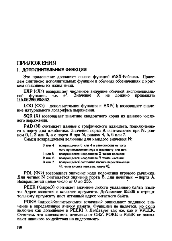 КулЛиб. Грехем  Блэнд - Основы программирования на языке Бейсик в стандарте MSX. Страница № 190