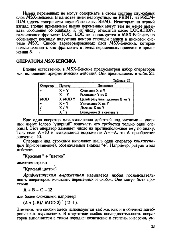 КулЛиб. Грехем  Блэнд - Основы программирования на языке Бейсик в стандарте MSX. Страница № 25