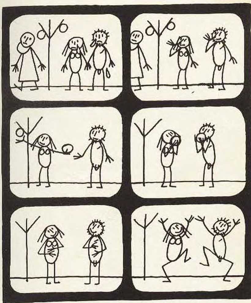 Любовь Адама и Евы. Жан Эффель. Иллюстрация 117