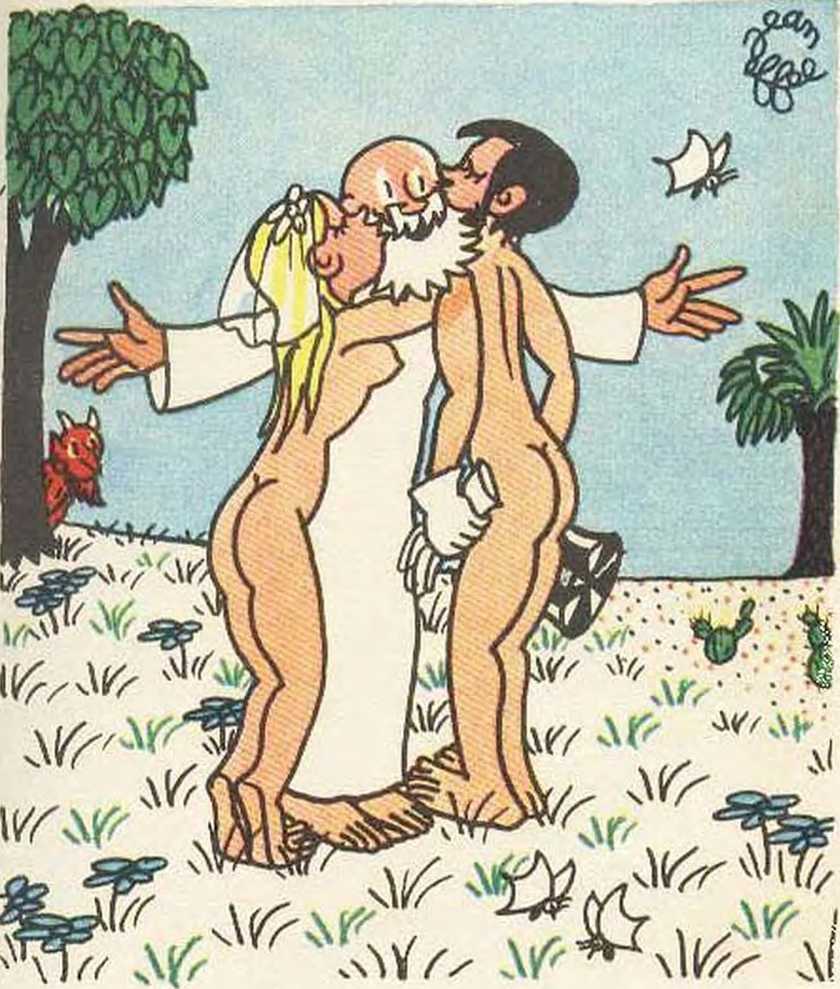 Любовь Адама и Евы. Жан Эффель. Иллюстрация 60
