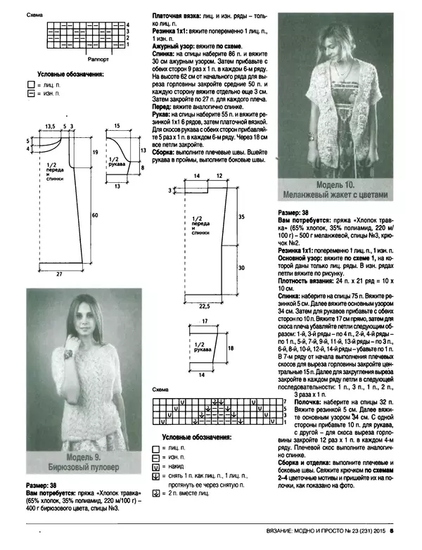 КулЛиб.   журнал Вязание модно и просто - Вязание модно и просто 2015 №23(231). Страница № 17