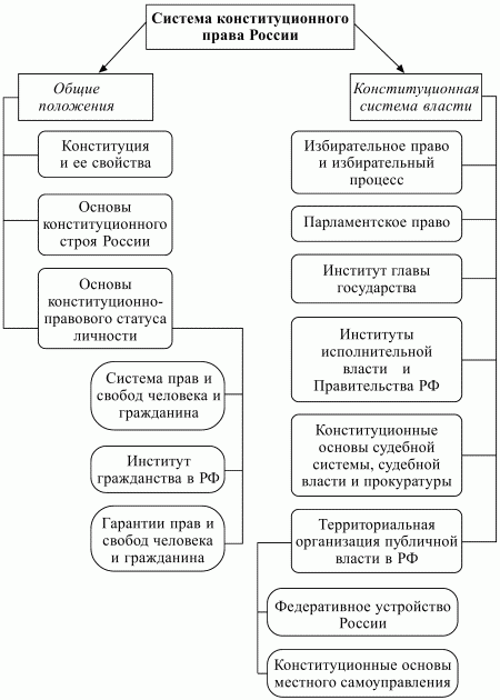 Контрольная работа по теме Некоторые аспекты конституционного права РФ