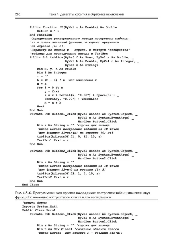 КулЛиб. Виктор Николаевич Шакин - Объектно-ориентированное программирование на Visual Basic в среде Visual Studio .NET. Страница № 261